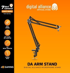 Stand Microphone Digital Alliance Arm Bracket Holder Meja Streaming